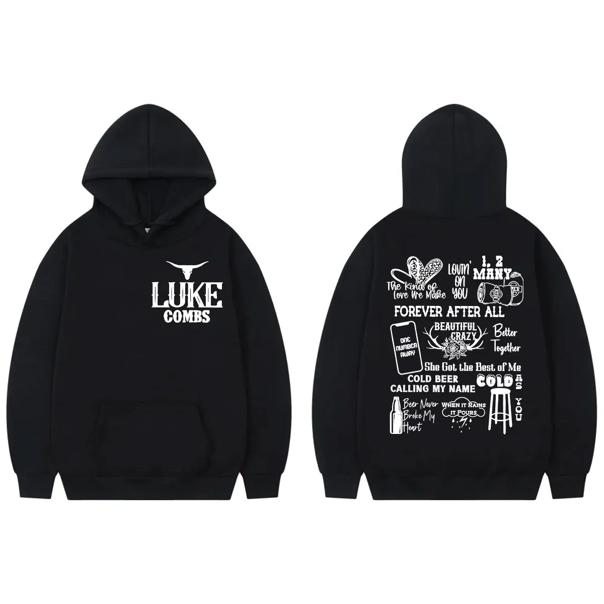 Country Singer Luke Combs Word Tour Hoodies Men Women Fashion Casual Long Sleeve Sweatshirts Hip Hop Vintage Oversized Pullovers