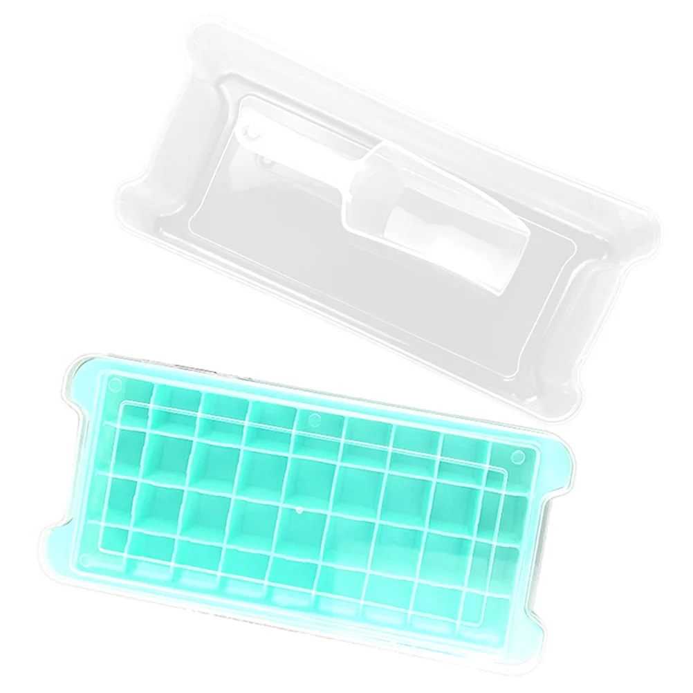 

36 Grid Cube Trays Food Grade Silicone Reusable Mold Shovel for Freezer Storage Ice Balls Making Tray Ice Cube Maker Tray Box