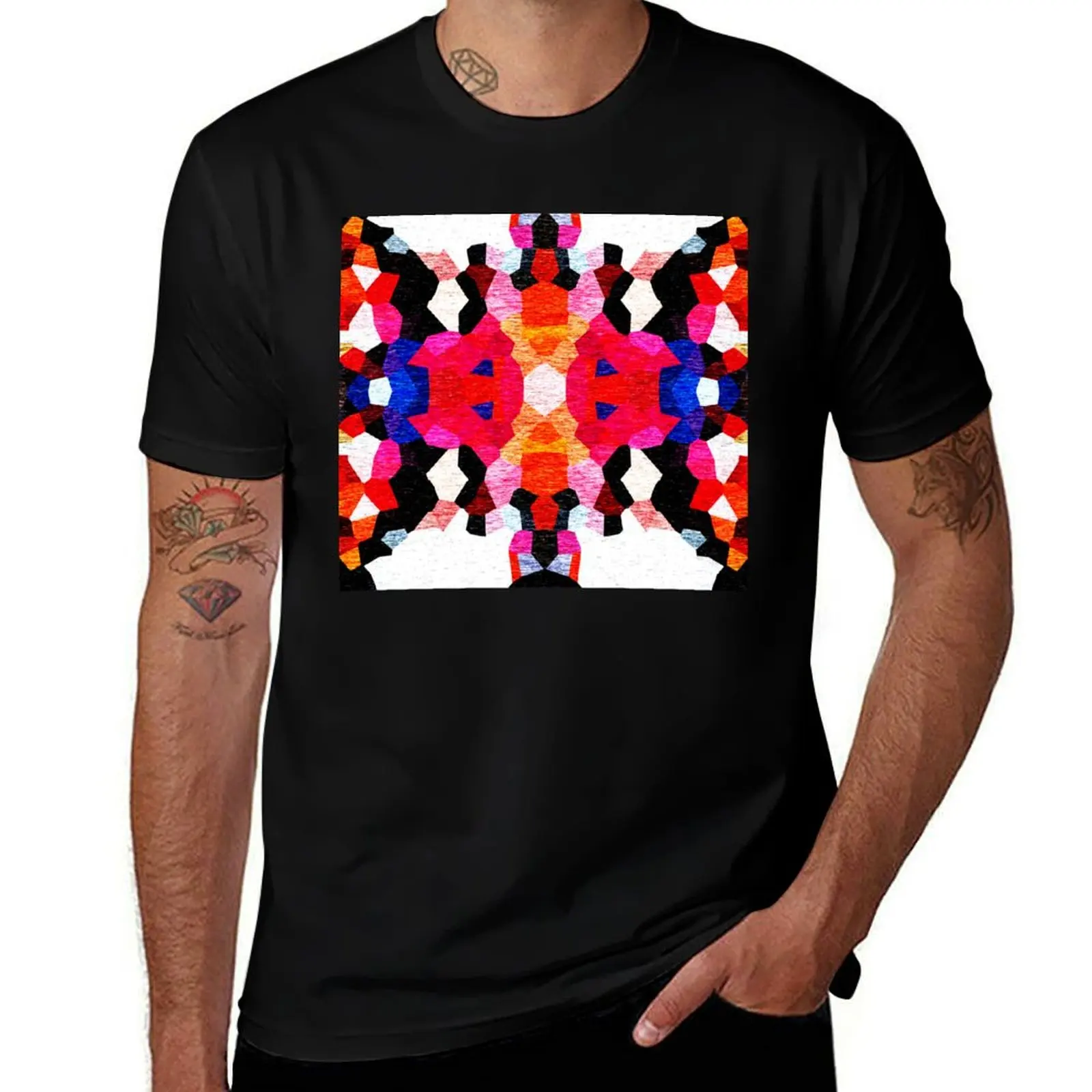 Abstract colors texture Bj?rk Post T-Shirt High Quality Durable T-Shirt