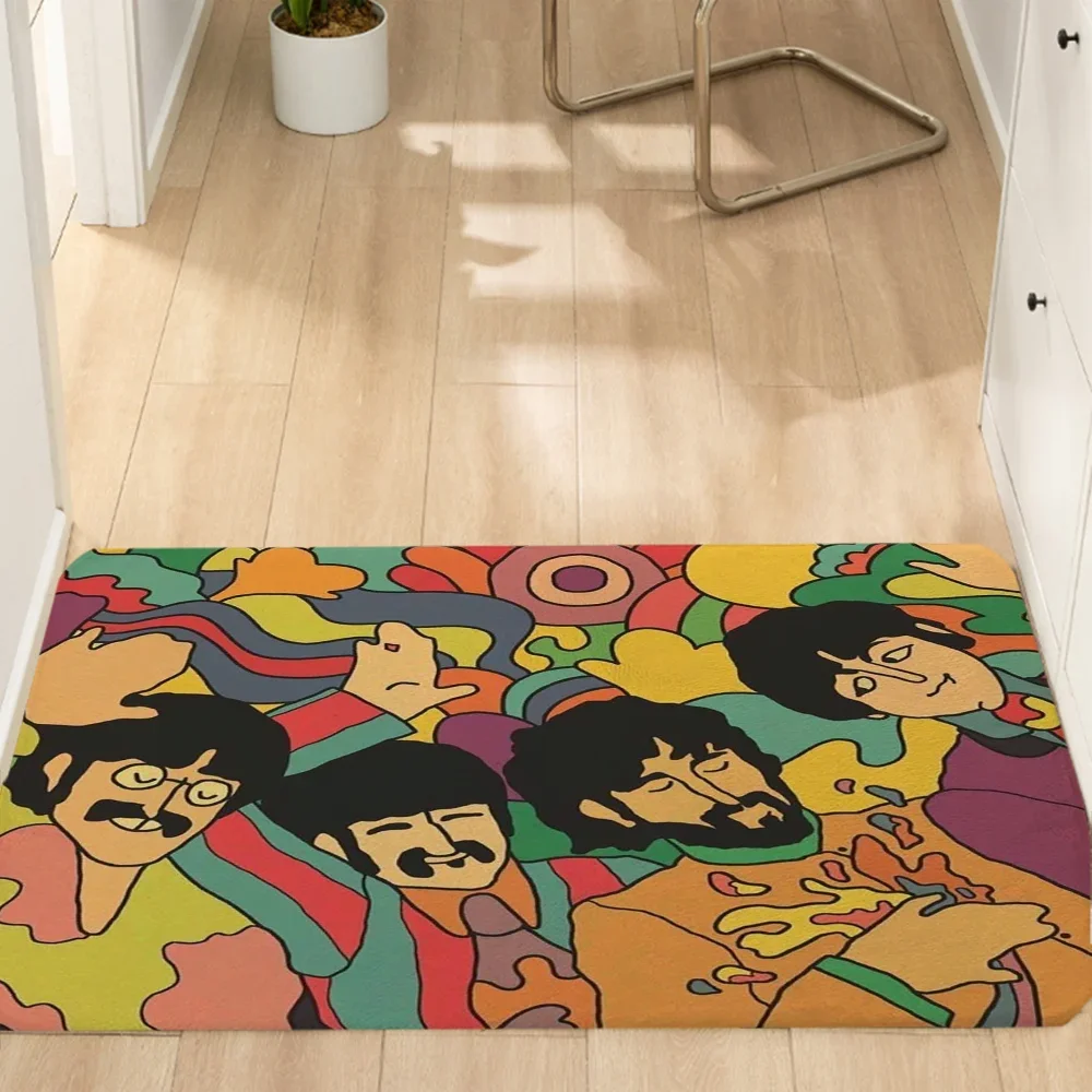 Rock-Beatles Door Floor Mat Room Bathroom Foot Mat for Hallway on the Floor Modern Home Decoration Accessories Kitchen Carpet