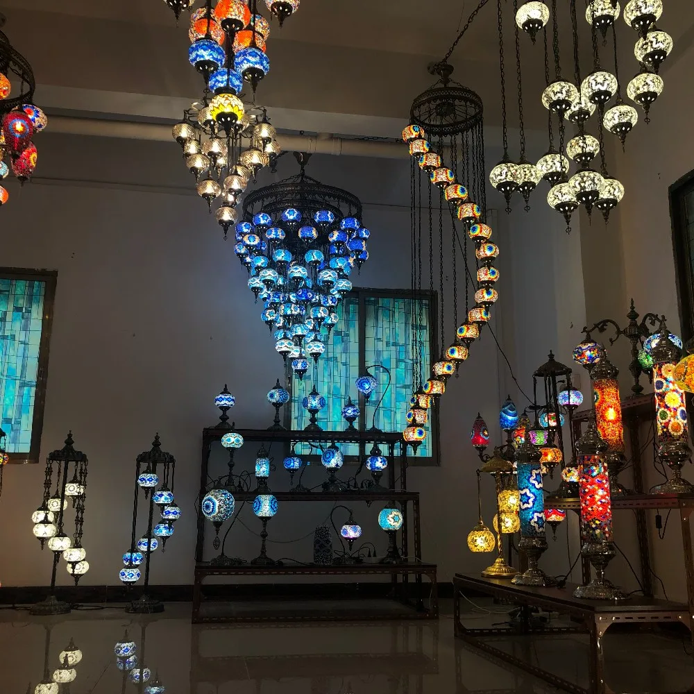 Istanbul Handicraft Mosaic Art Turkish Decorative Floor Lamp
