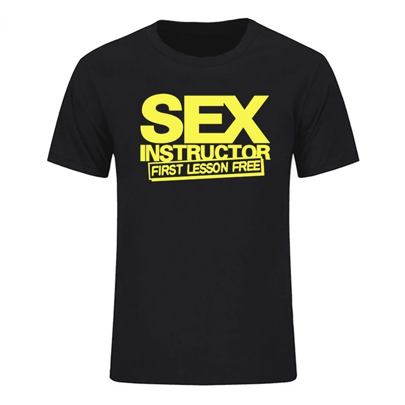 Funny Creative Sex Instructor Printed Summer T Shirt O-neck Short Sleeve Casual Unisex T-shirt Hip Hop Streetwear Hipster Tees