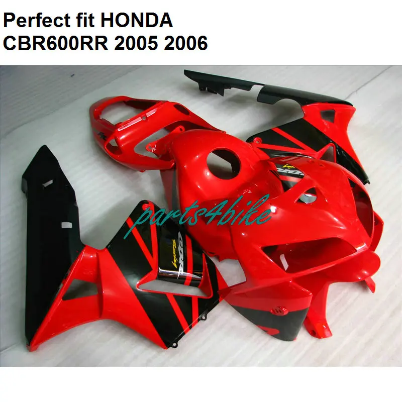 ABS plastic fairings for Honda CBR 600RR 05 06 red fairing kit CBR600RR 2005 2006 SZ30