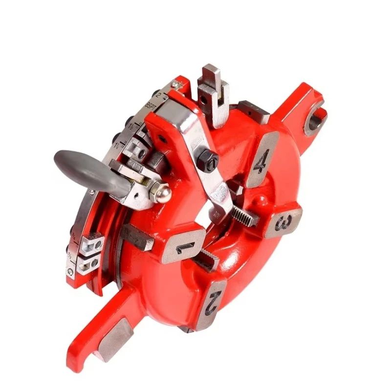 

Pipe threading machine, quick-opening 1/2 "-2" NPT or BSPT high-speed steel plate head and self-opening die head