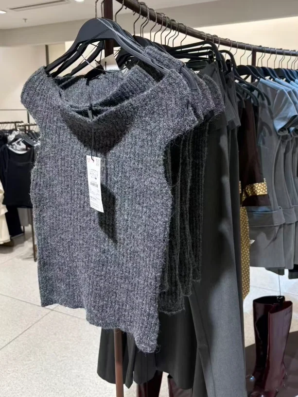 Faionable Knitted Slim Fit oulder Bared Straight Leg Top for Women ort Casual Wear Comfortable Medium Softn Knitwear