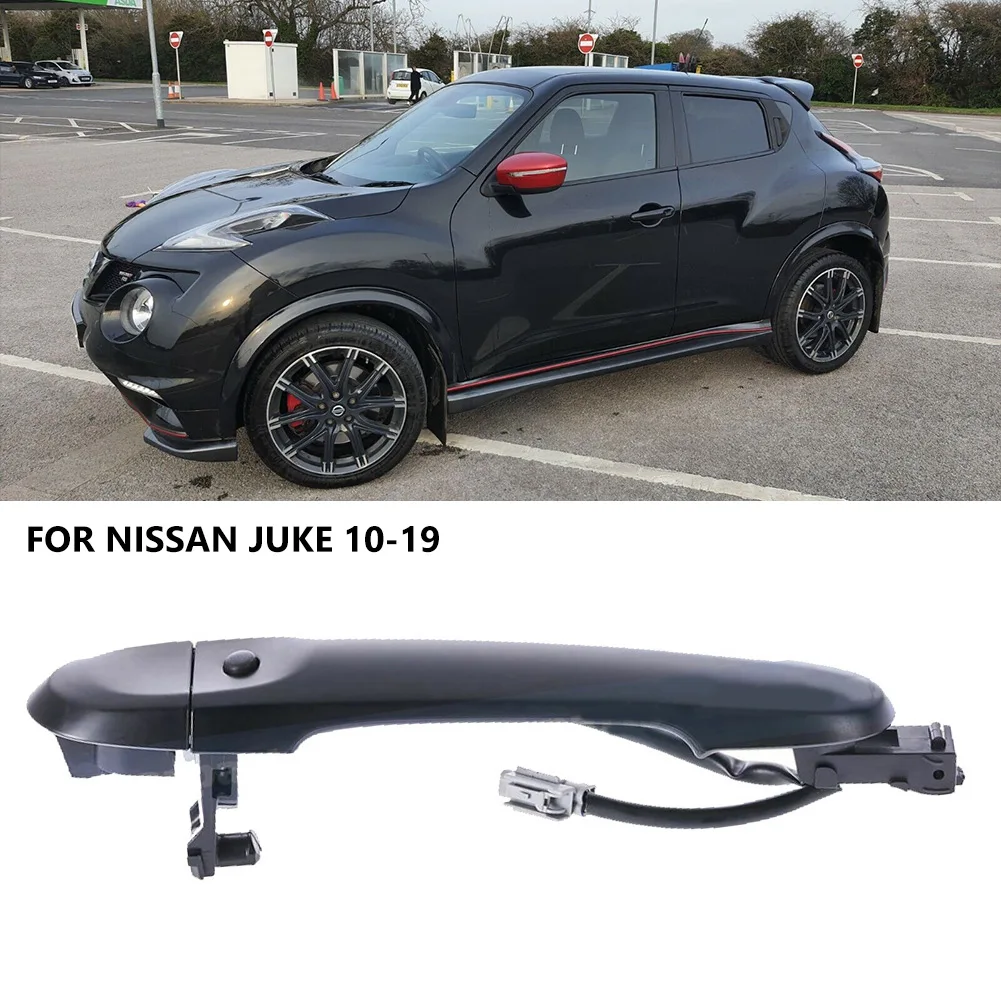 Front Left N/S Passenger Left Side Door Handle Keyless Entry Energy Saving Reliability For Nissan Juke 10-19 Matt Black Cover