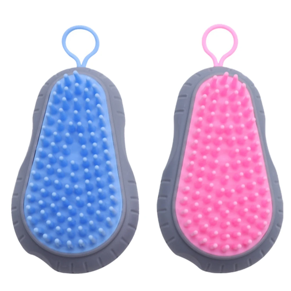 

2 шт., щетка для чистки волос, массажер для кожи головы, очиститель для гладкой поверхности, способствует кровообращения, глубокая очистка волос премиум-класса