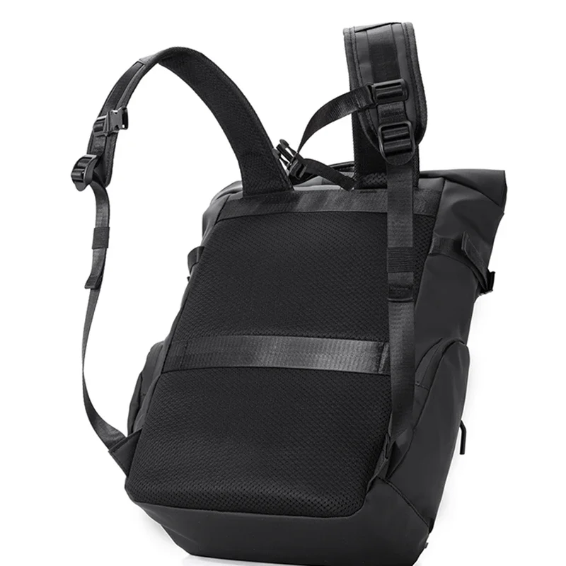 Unisex Modischer Minimalistischer Großraum-Wasserdichter Rucksack Tragbare College-Schultasche Trendiger Designer-Rucksack für Männer – Detail 27