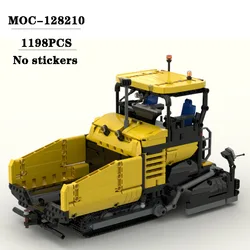 New Building Block MOC-128210 Spliced Building Block Asphalt Paver 1198PCS Adult and Children's Educational Toys Birthday Gift