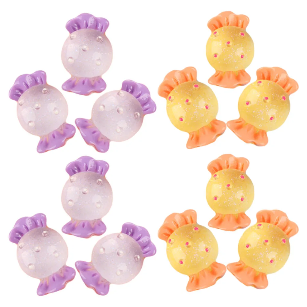 

18 Pcs Charms for Bracelet Making Candy Resin Accessories Decoration Cute Keychain Embellishments