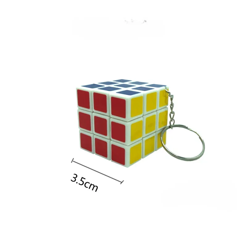 Mini Magiczna Kostka Brelok Dziecięca Kostka Puzzle Zabawki Edukacyjne 1 Sztuka Losowy Kolor