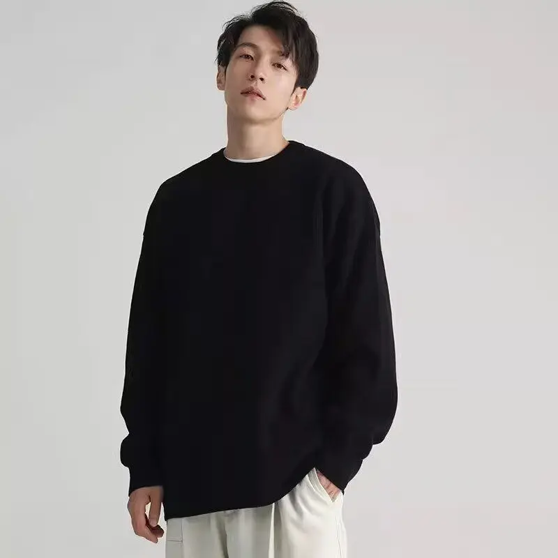 

Мужская повседневная футболка с длинным рукавом для весны, осени и зимы, базовый слой, модная молодежная одежда