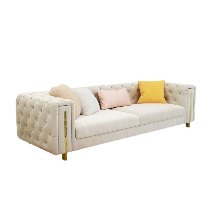 

Leather Sofa Set Furniture 3 2 1 Seat Modular Home Wood Frame Sofa