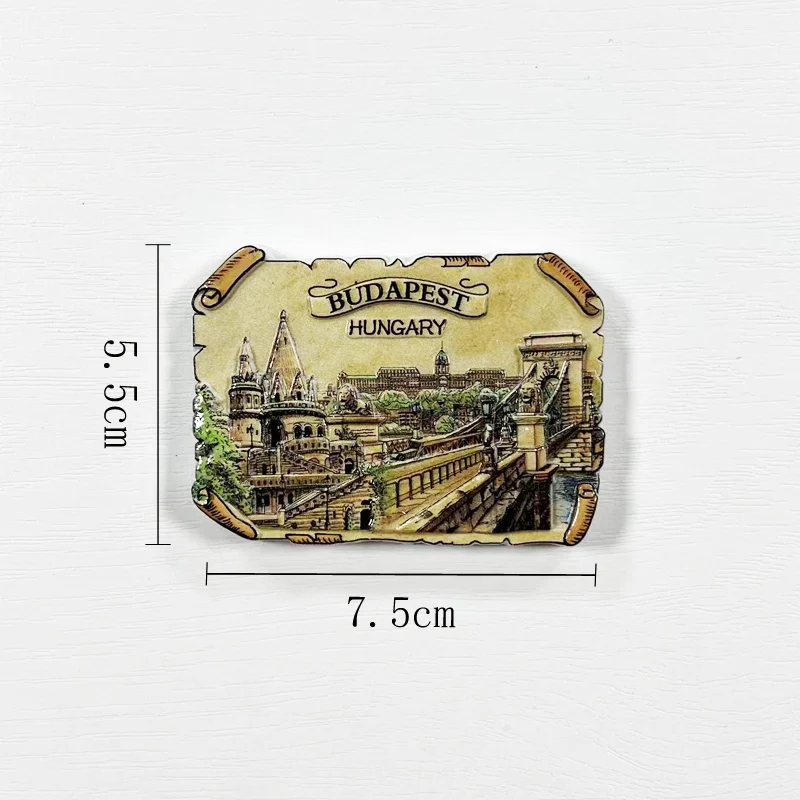 

Budapest, the capital of Hungary, is a world tourist souvenir, 3D magnetic refrigerator sticker souvenir, and home decoration