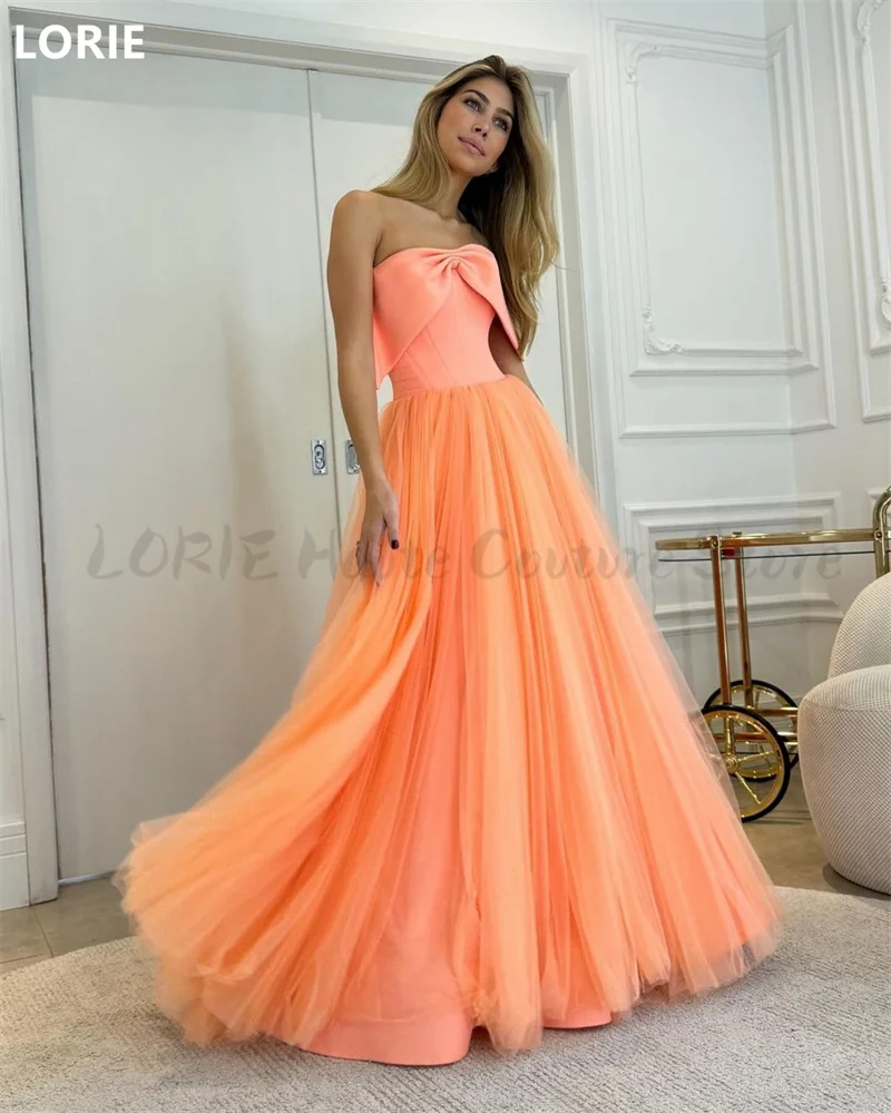 LORIE A-line Sleeveless Bridesmaid Dress Bow On Chest Backless Bridsmaid Dresses Pleat Sisters Group Bridesmaid Customized