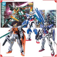Bandai Gundam Model Kit MG EXIA Hyrios 00 Qan T Action Figure Gunpla Building Kit Gundam Collectibles Anime Figures Toys Gift
