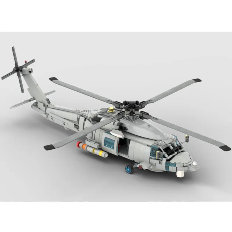 Hot New MOC-196498 Classic City Aerial Rotating Fighter Building Block Model, 1496 Parts, Adult Birthday Custom Toy Gift