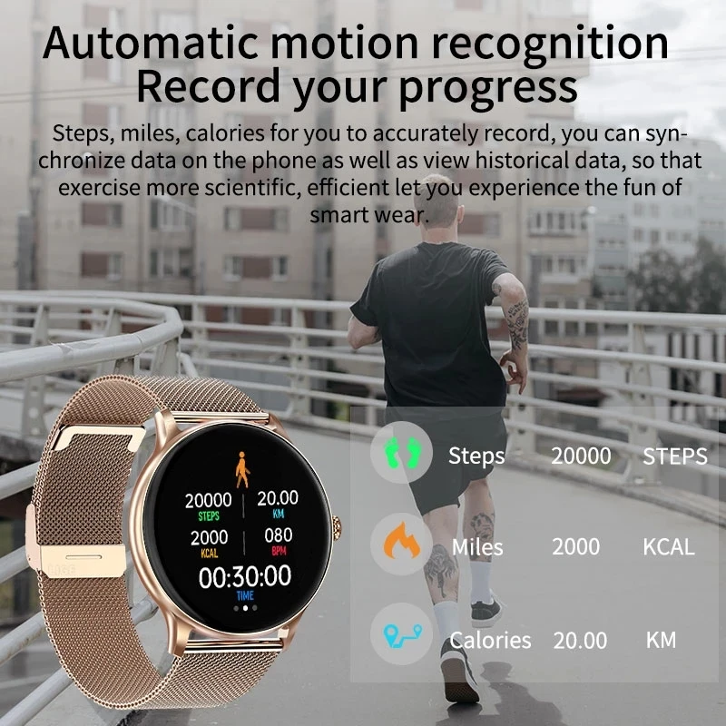 LIGE Ladies Smart Watch Bluetooth Call Watch Sport Fitness Heart Rate Monitor Blood Oxygen Lady Smartwatch For Women IOS Android