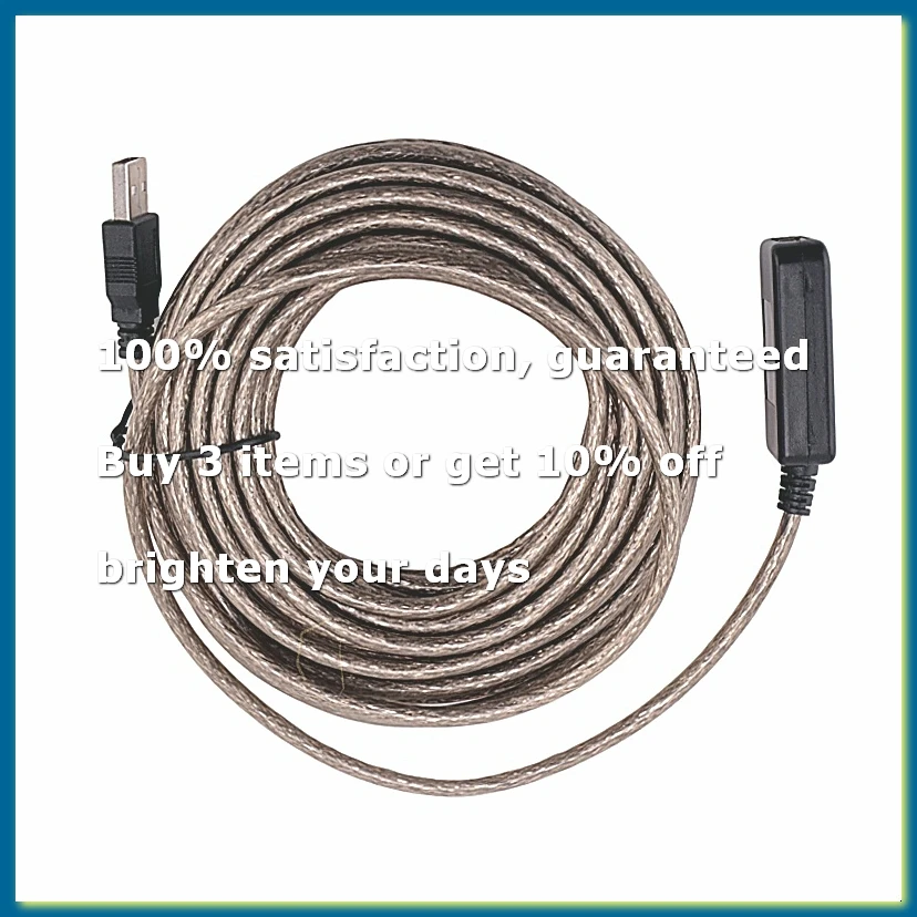 Active USB 2.0 Extension Repeater Cable 10M 480Mbps Male to Female