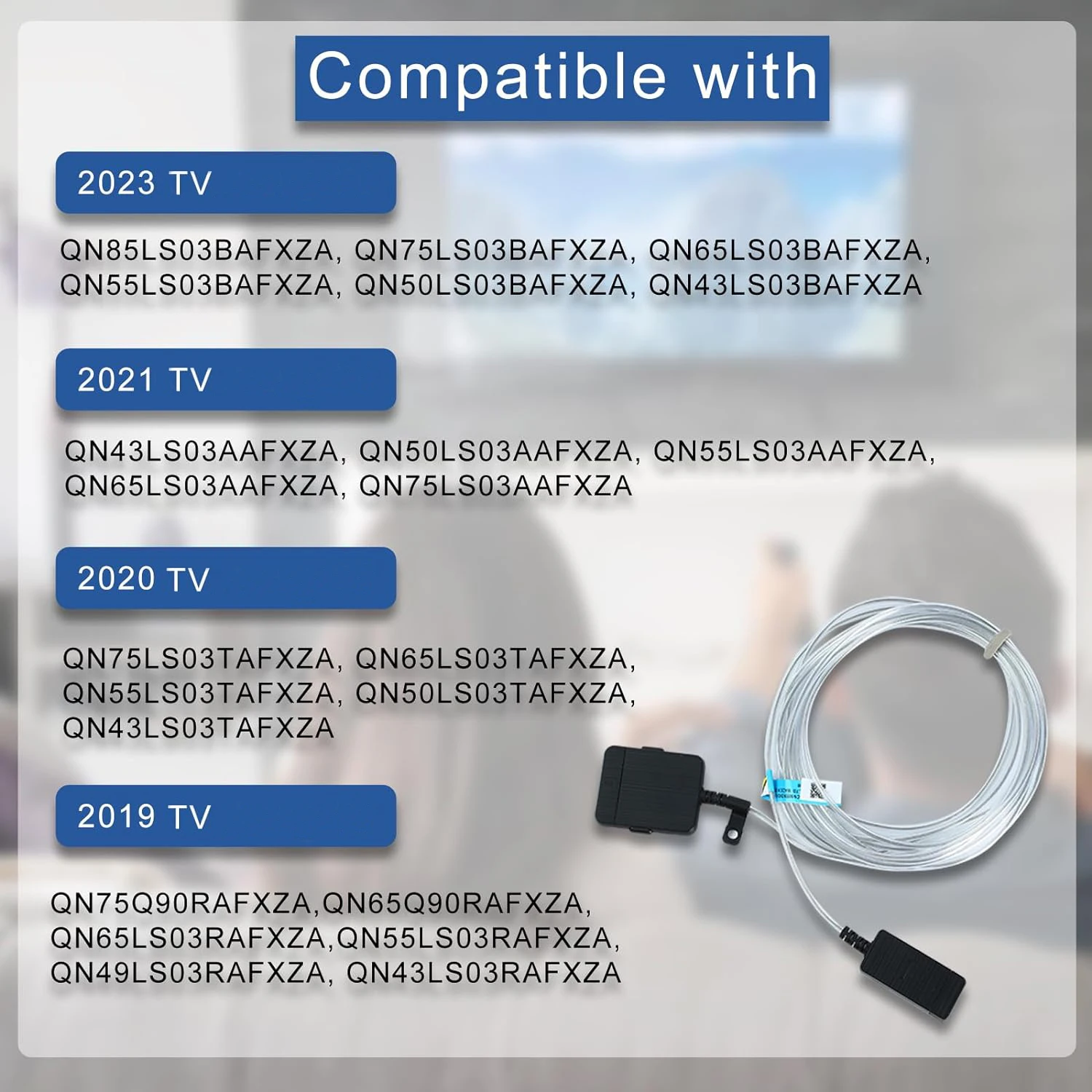 VG-SOCR15/ZA BN39-02470A for QLED 4K & The Frame TVs Q90RA LS03AA LS03RA LS03BA LS03TA Series 15m/49 ft Invisible Optical Cable