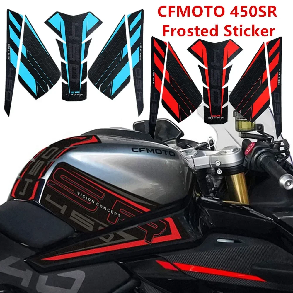 Motorcycle CFMOTO 450SR Frosted Sticker 3M Decal Kit Fuel Tank Pad Protector Anti Slip for CFMOTO 450SR Accessories