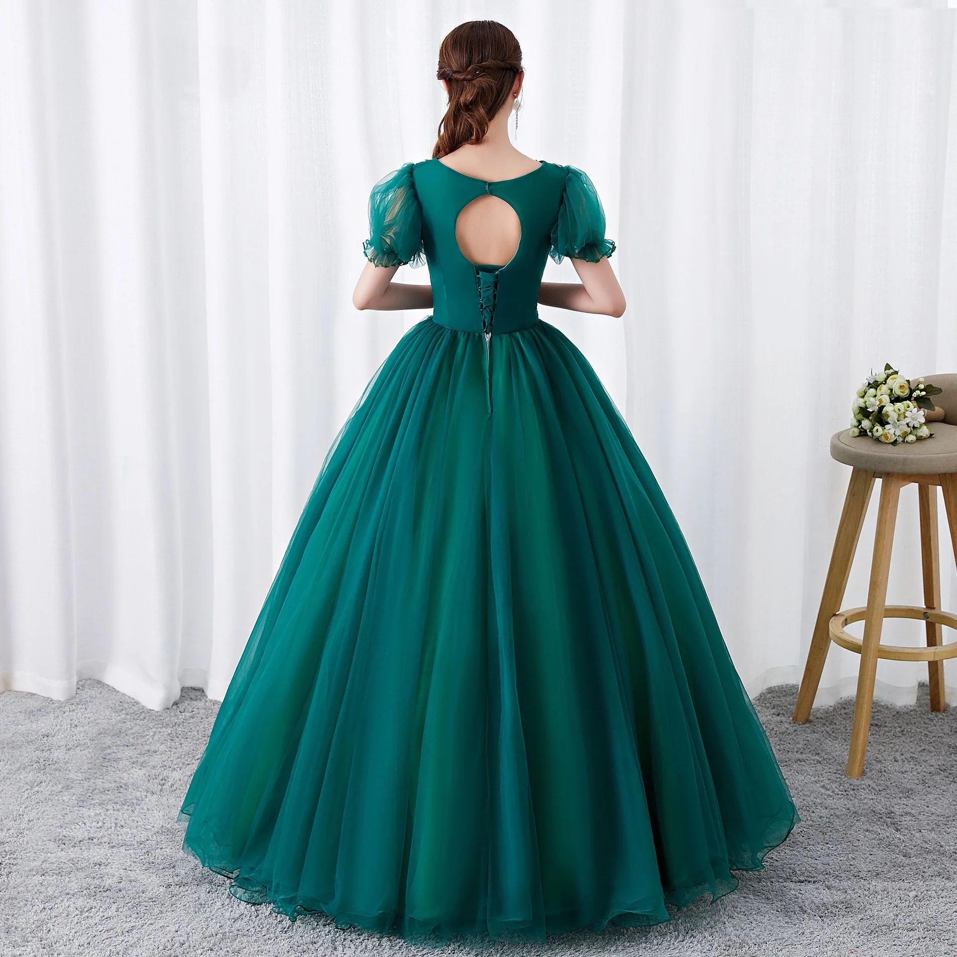 Customized Fashion Ball Gown Quinceanera Dresses Appliques Tulle Prom Birthday Party Gowns Formal Occasion Vestido De Noche