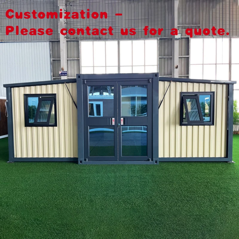 

custom.Expandable 20ft & 40ft Steel Container House Folding Prefab Home Office Outdoor Use Bedrooms in Hotels Au