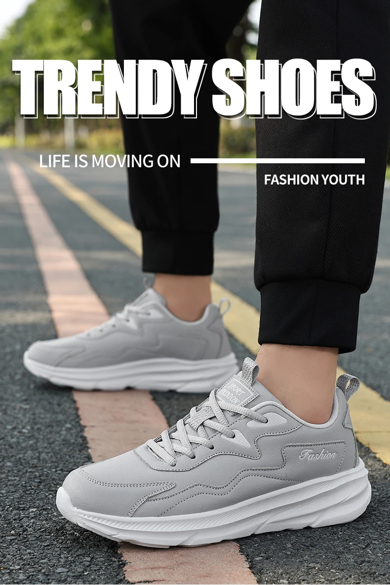 Sneakers Herrenschuhe Weiche Mokassin-Schuhe Bequeme Freizeitschuhe für Herren Einfarbig Schwarz Grau Herren-Gehschuhe Übergrößen 39-46 – Detail 15