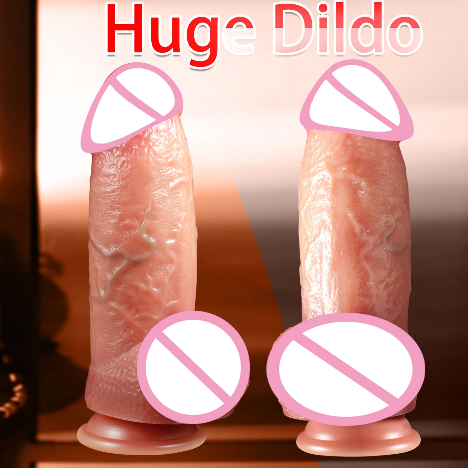 

Huge Thick Dildo Realistic Penis Silicone Dildos with Suction Cup Stimulate G-spot Giant Fake Dick Anal Sex Toys for Women Men