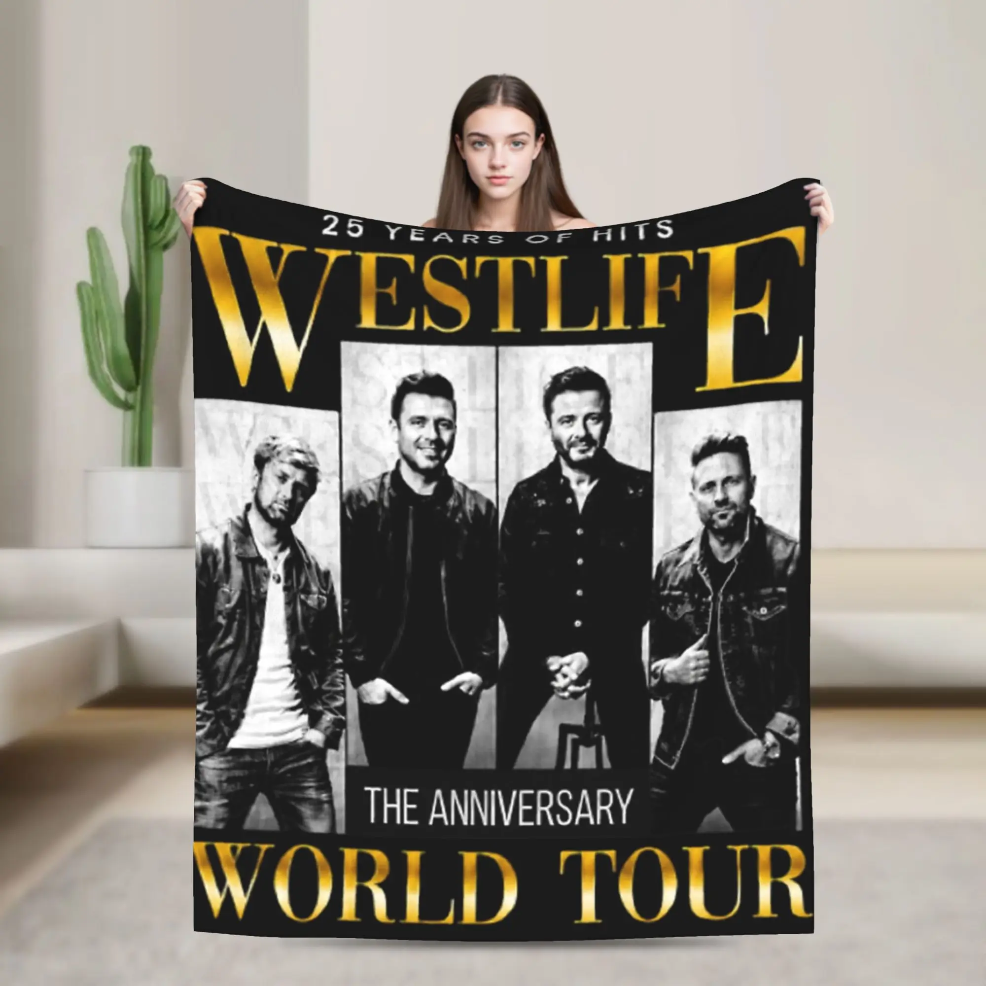 Westlife 25th Anniversary Tour 2026 Blanket Multi-size Super Soft and Warm  Throw Blankets for Couch Sofa and Bed