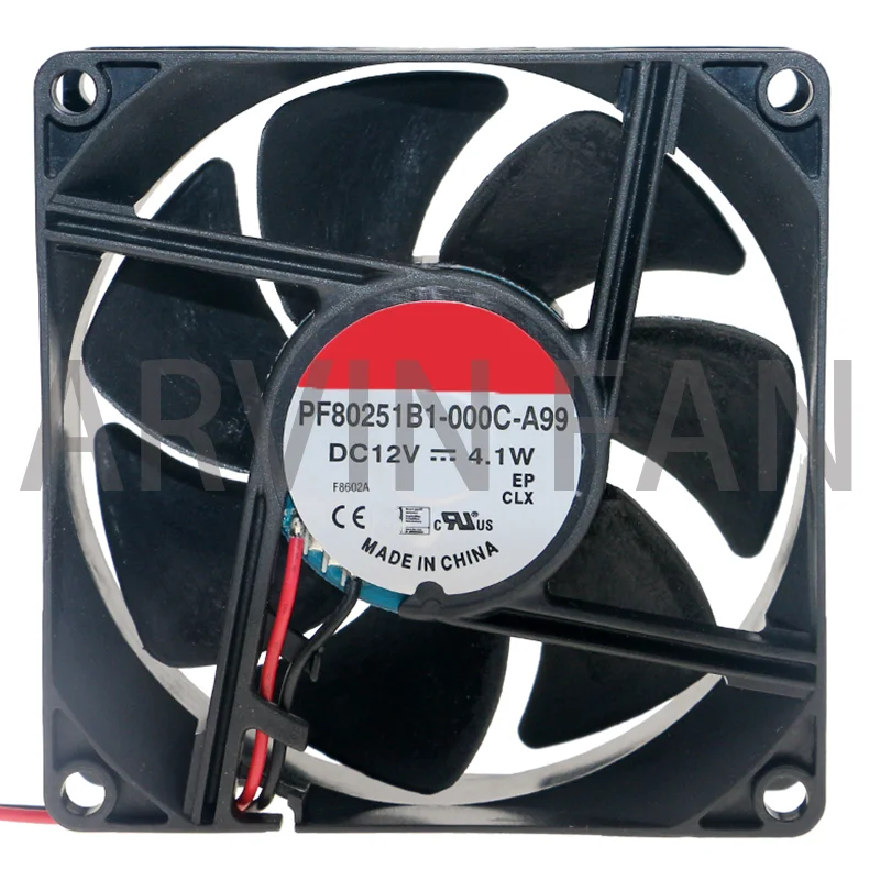 

Brand New Original PF80251B1-000C-A99 8025 8cm 80mm Fan DC 12V 4.1W Double Ball Bearing Large Air Volume Cooling Fan