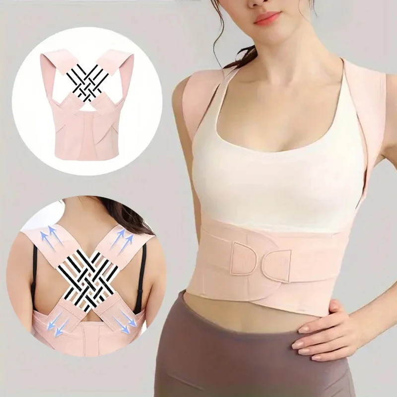 Posture Corrector for Women and Men, Adjustable Shoulder Posture Brace, Back Straightener Posture, Used for Middle Upper Spine