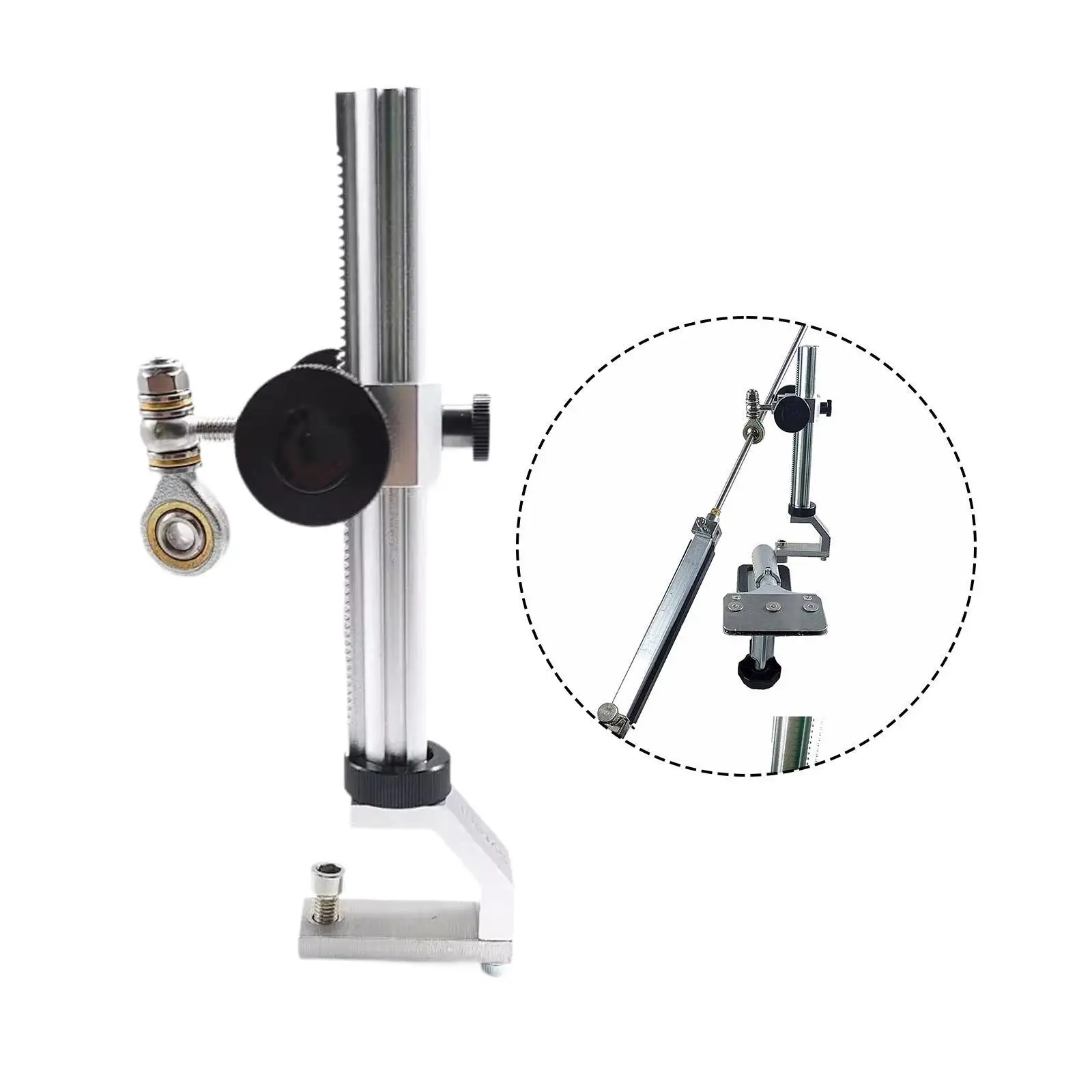 

Floor Drill Press Stand Table Table Top Press for Rotary Tool Accessories Angled Holes Drilling Perpendicular Fixed Frame