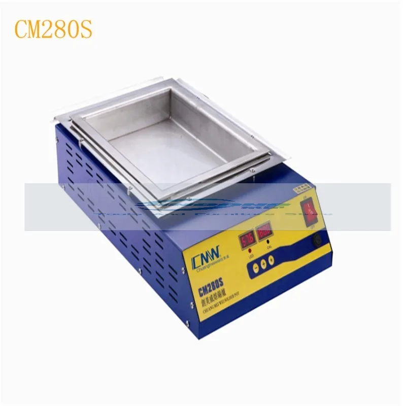 CM280S Lead-Free Double Digital Solder Pot Desoldering Bath 110/220V Soldering Bath Machine Temperature 0-400℃