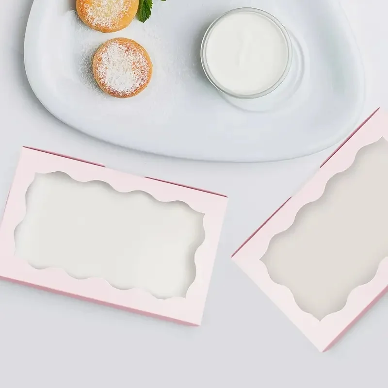 10/20/50 Stück Geschenkboxen aus Papier mit Sichtfenster, geeignet für Hochzeiten, Geburtstage, Feiertage, Muttertag und andere Anlässe. – Detail 5