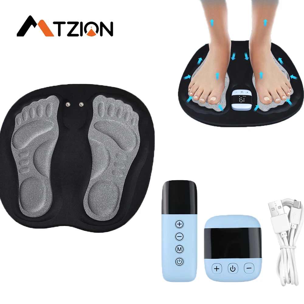 

EMS Intelligent Foot Massager Pulse Acupoint Massage Relieve Pain Therapy Masajeador Improve Blood Circulation Relax Muscles Pad