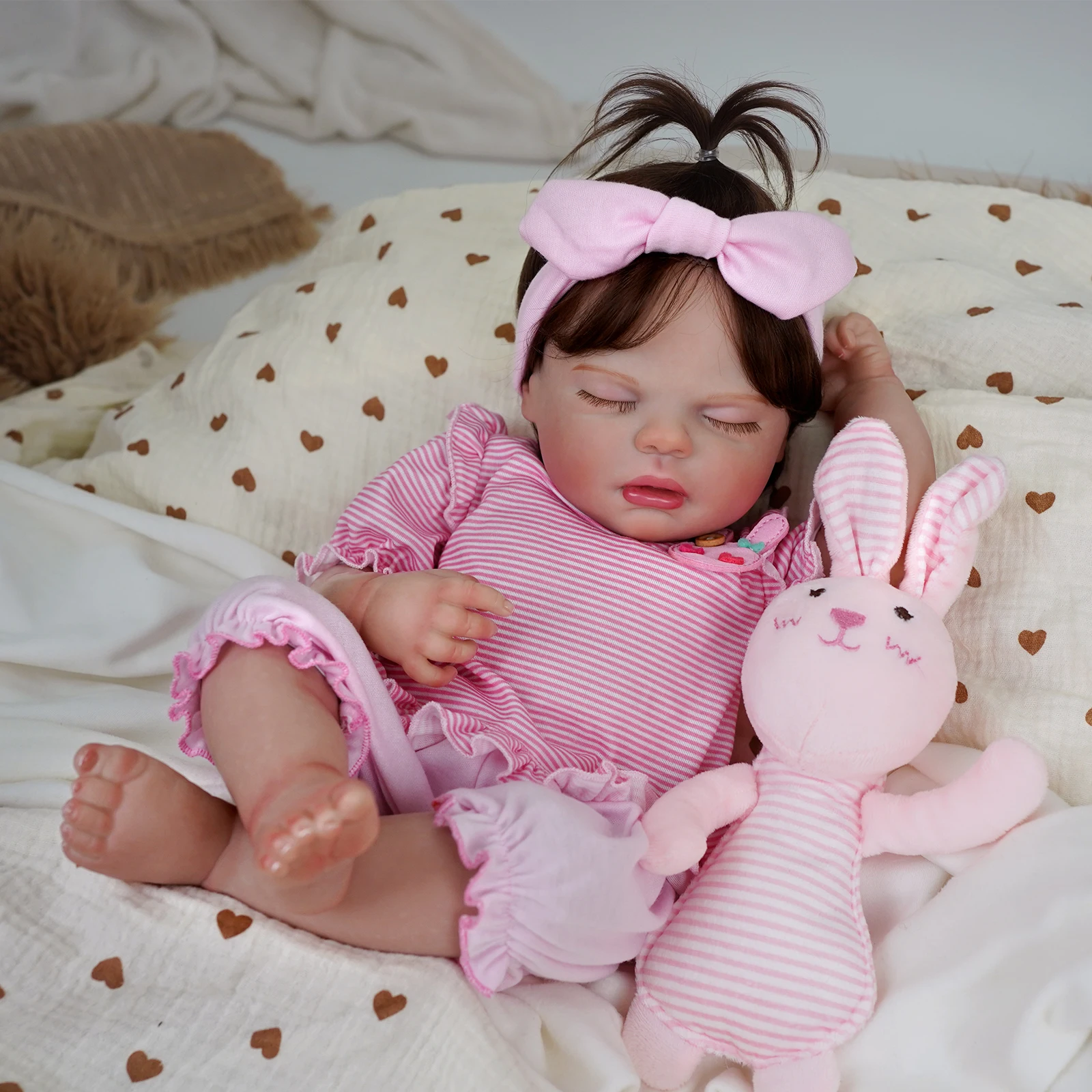 Bambola rinata Bambole per neonati realistiche con corpo morbido da 18 pollici Bambole per neonati Poseable Real Life