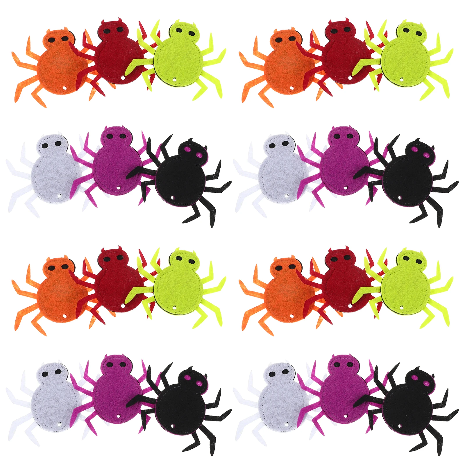 

24pcs Halloween Pumpkin Embroidered Patches Diy Sewing Applique For Indoor Outdoor Party Costume Accessories Craft Projects