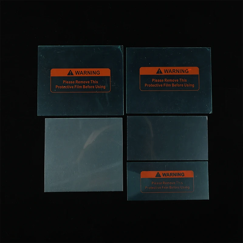 Penutup plastik pelindung, 5 buah/Set pelat plastik pelindung (PC), masker las gelap otomatis, pengganti Filter kaca pelindung pengelasan