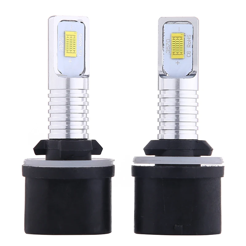 2Pcs H27 Led 881 Led Car Headlight H27W2 12000LM 6500K White Car Fog Light Front Head Driving Running Lamp Auto 12V H27W/2 H27W