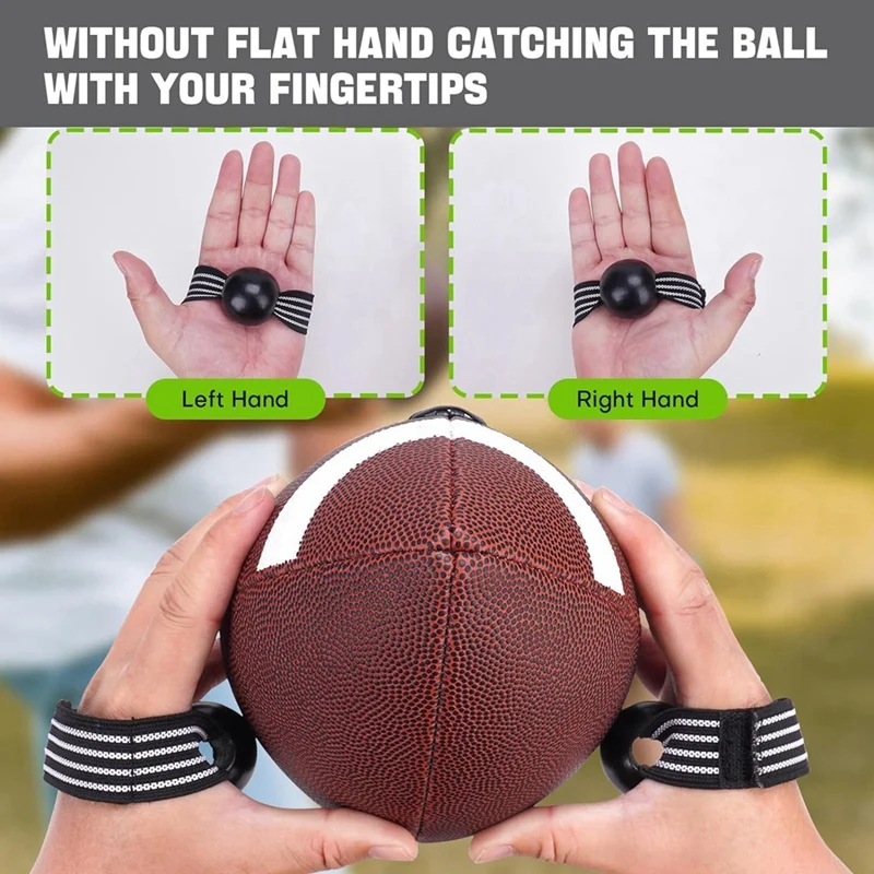 6PCS Football Catching Trainer Band, Rugby Football Catching Receiver Trainers, Volleyball Catching Training Hand Strap