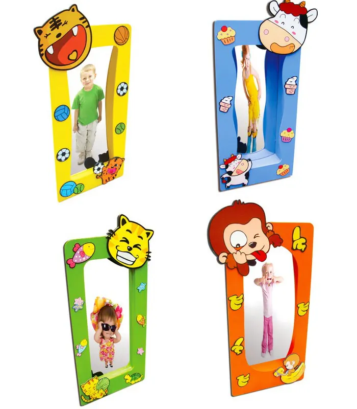 cute animal fun mirror children deformation mirror toys fun cartoon kindergarten class ocean door