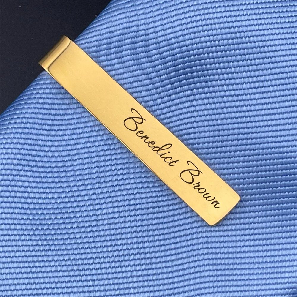 남성용 맞춤형 커프스 단추 및 타이 클립 세트 새겨진 - Tie Clip Bar Set Stainless Steel 리뷰 및 가격