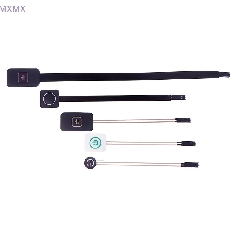 NEW Single-key Power Membrane Button With PVC/PET Control Panel For DIY Accessories Membrane Switch Buttons Ribbon Cable