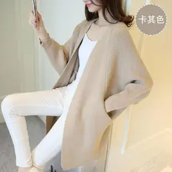 Bat Sleeve Cardigan Sweater Jacket Women's New Korean Version Loose Internet Famous Knitted Bat Shirt