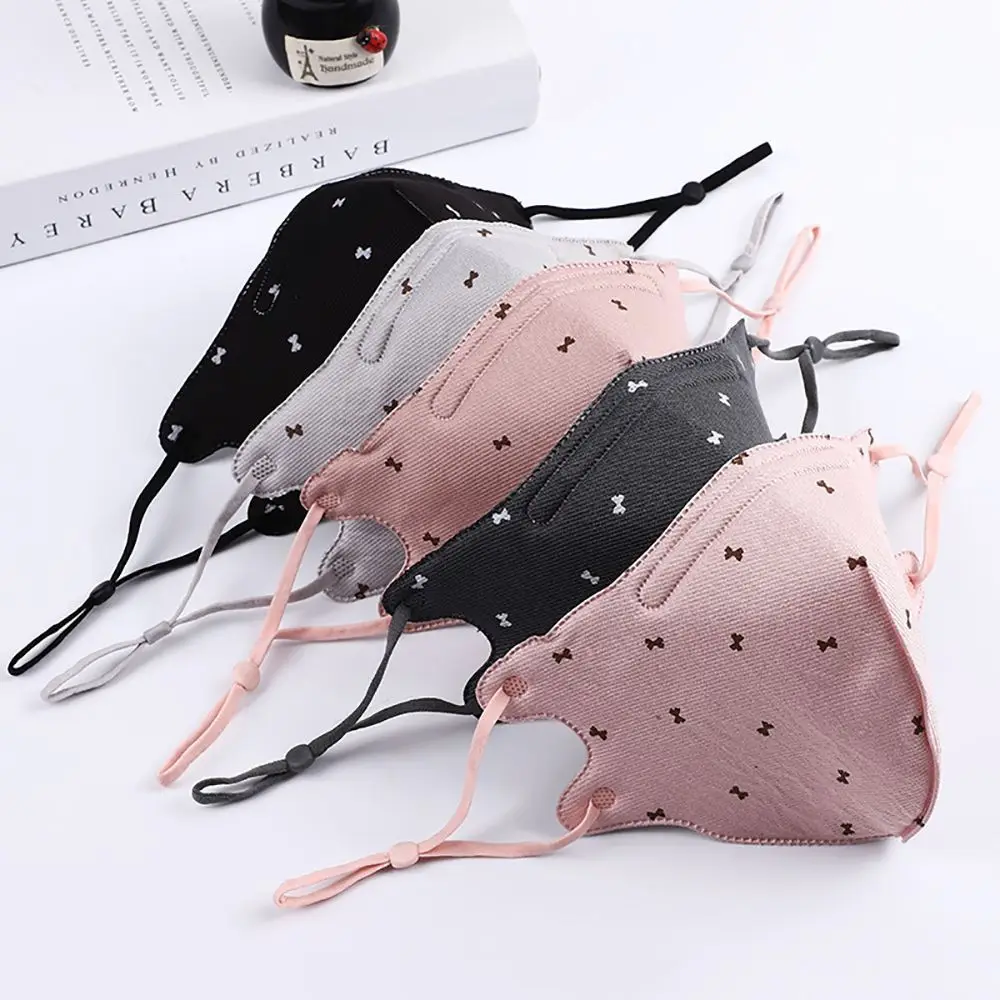 Dustproof Thickened Women Adult Mouth Muffle Men Cloth Mask Mouth Mask Face Cover Bow Face Mask