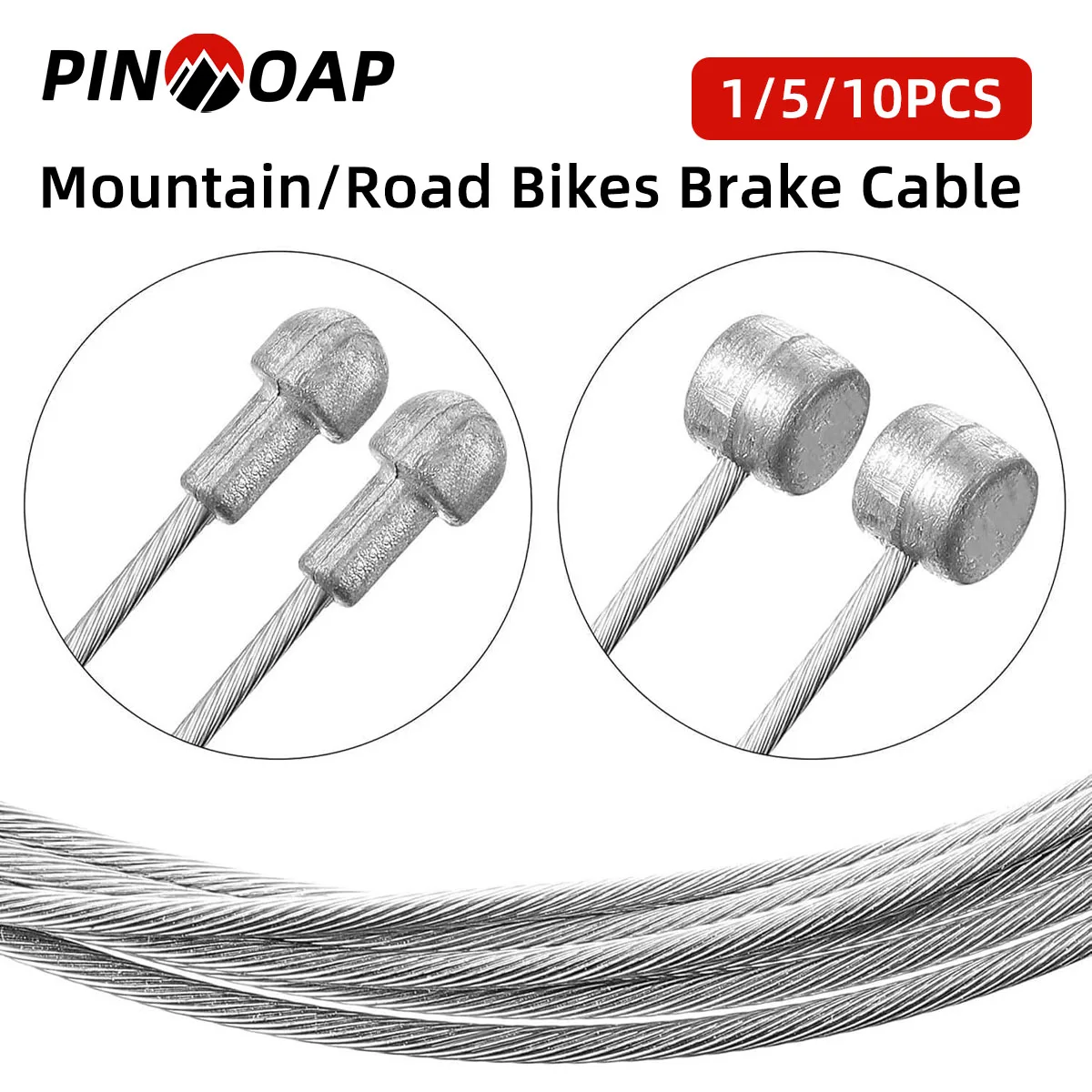 PINMOAP Highway Mountainbike Bremsleitung Edelstahl Fahrradkabel Geeignet für Mountainbike Rennrad Reitzubehör