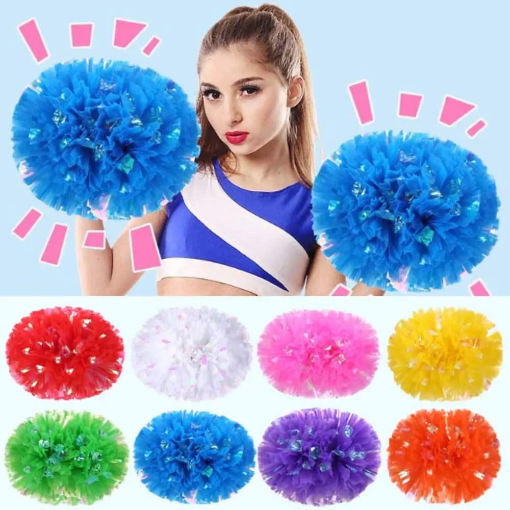 High Quality 32*30cm Game Pompoms 9 Colors Cheap Practical Pompoms Vocal Concert Decorator Sports Cheerleading