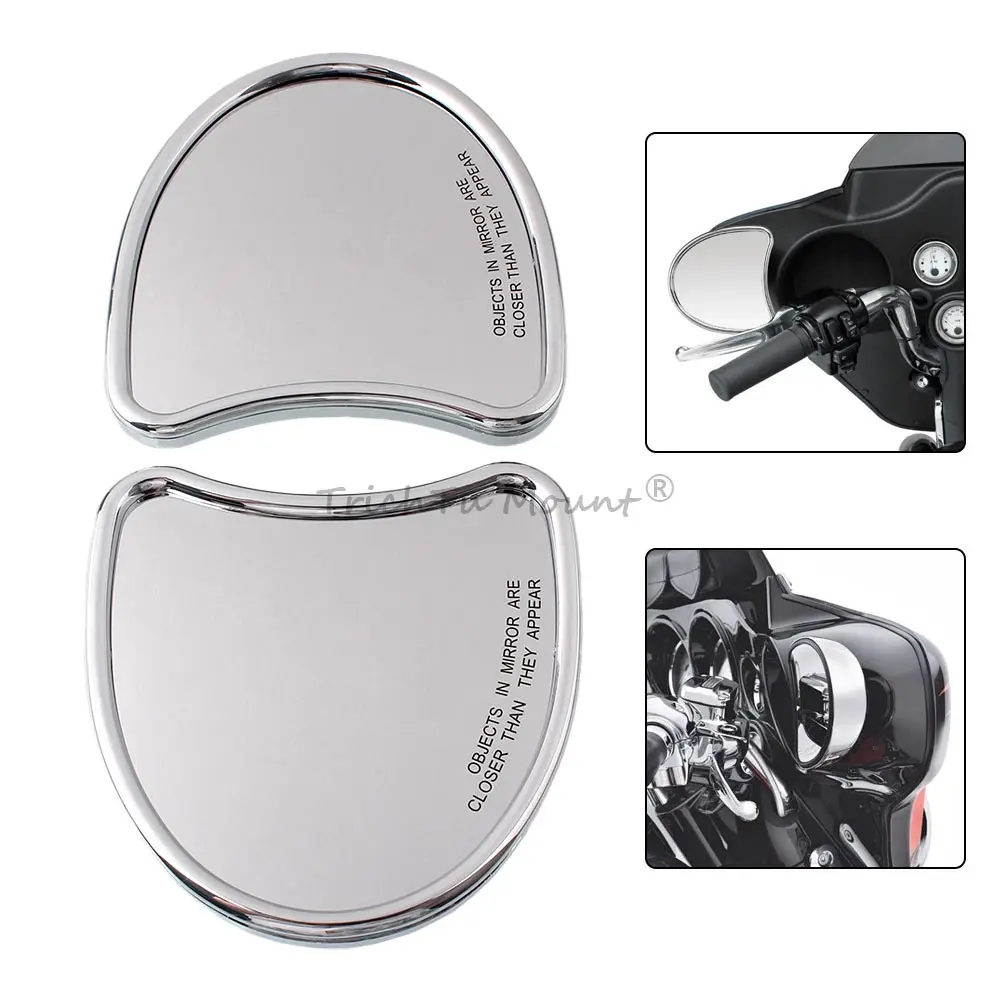 

Motorcycle Fairing-Mount Mirrors Adjustable Rearview Mirror For Harley Street Electra Glide FLHX FLHTK CVO Tri Glide 1996-13