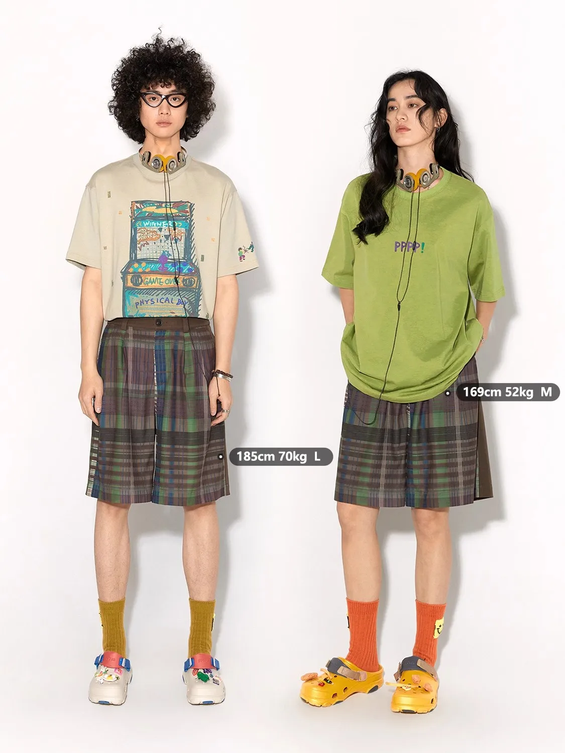 Mauroicardi Primavera Estate Allentato Casual Morbido Pantaloncini scozzesi colorati per uomo Pantaloni corti dritti da uomo Abiti firmati di lusso 2025